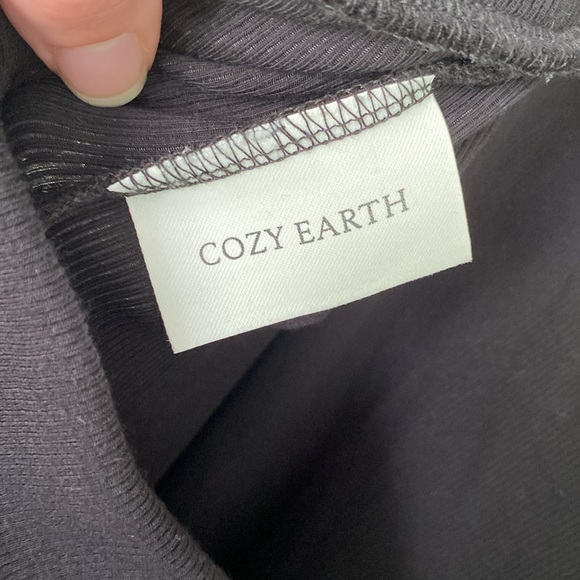 Cozy Earth Rib-Knit Lounge Pant black size XXXL - Picture 8 of 10